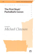 The First Noel/Pachelbel's Canon Two-Part choral sheet music cover Thumbnail